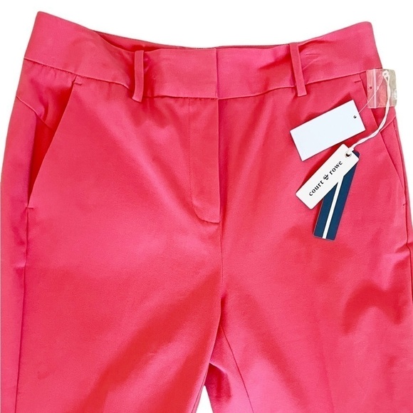 COURT & ROWE NWT Stretch Cotton Twill Trousers Size 4 in Bright Poppy - Picture 8 of 13